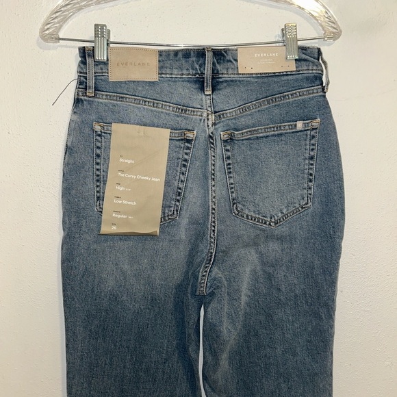 Everlane the curvy cheeky high rise nwt Classic Denim Jeans NWT - Picture 5 of 5